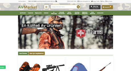 Av ve Outdoor E-Ticaret Teması