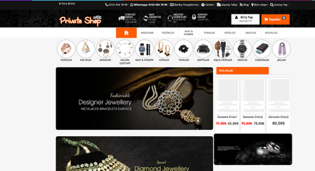 Kuyumcu E-Ticaret Teması