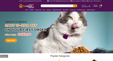 Petshop E-Ticaret Web Paketi