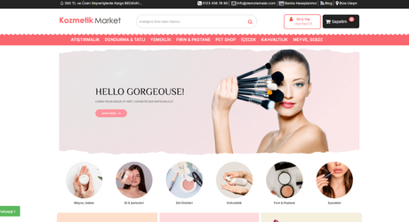 Kozmetik E-Ticaret Web Paketi